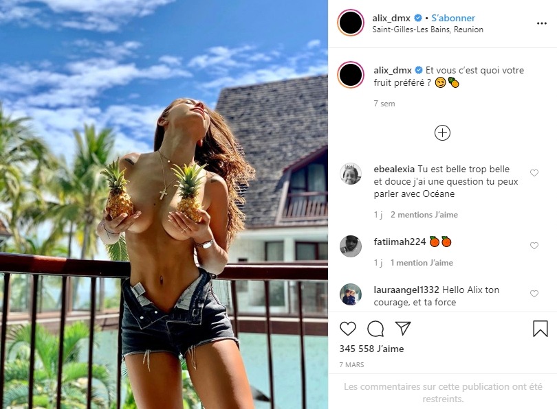 Alix tres sexy sur Instagram