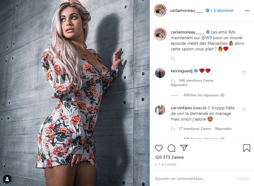 Carla Moreau sur Instagram
