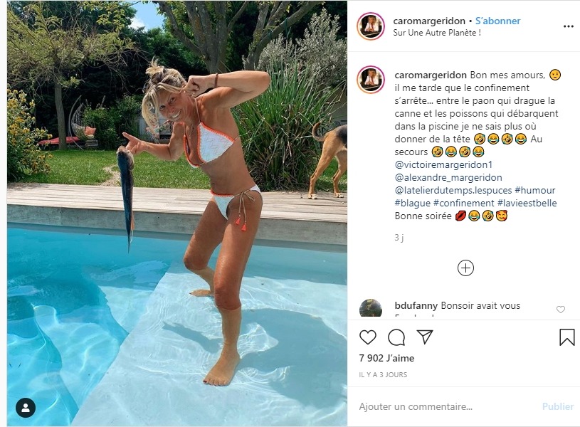 Caroline Margeridon en bikini