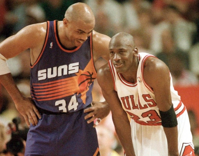 Charles Barkley et Michael Jordan