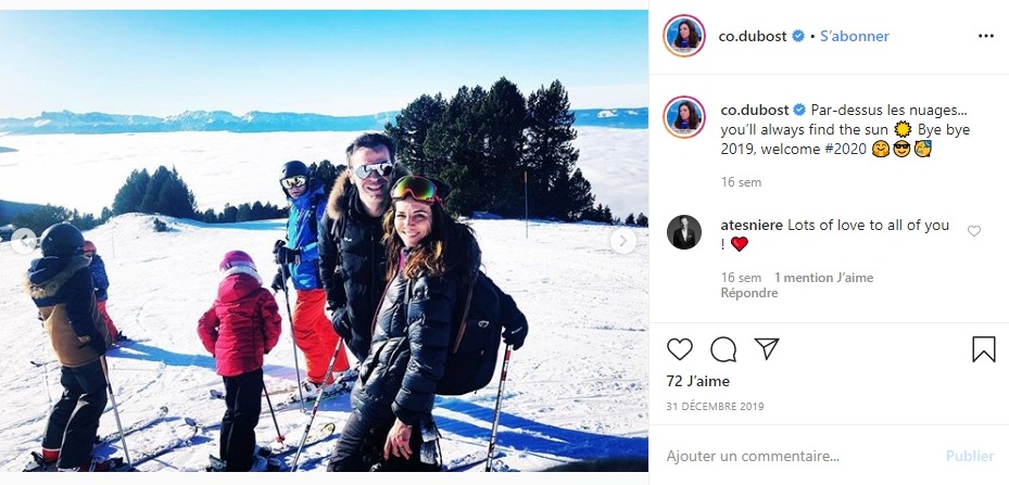 Coralie Dubost et Olivier Véran sur Instagram