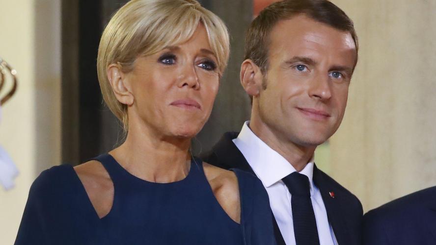 Emmanuel Macron et Brigitte Macron