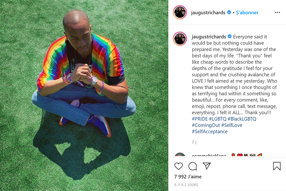 J. August Richards avoue son homosexualité sur Instagram