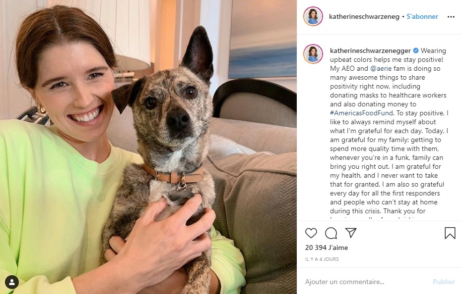Katherine Schwarzenegger sur Instagram