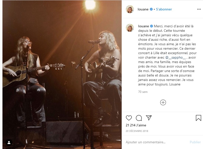 Louane en concert