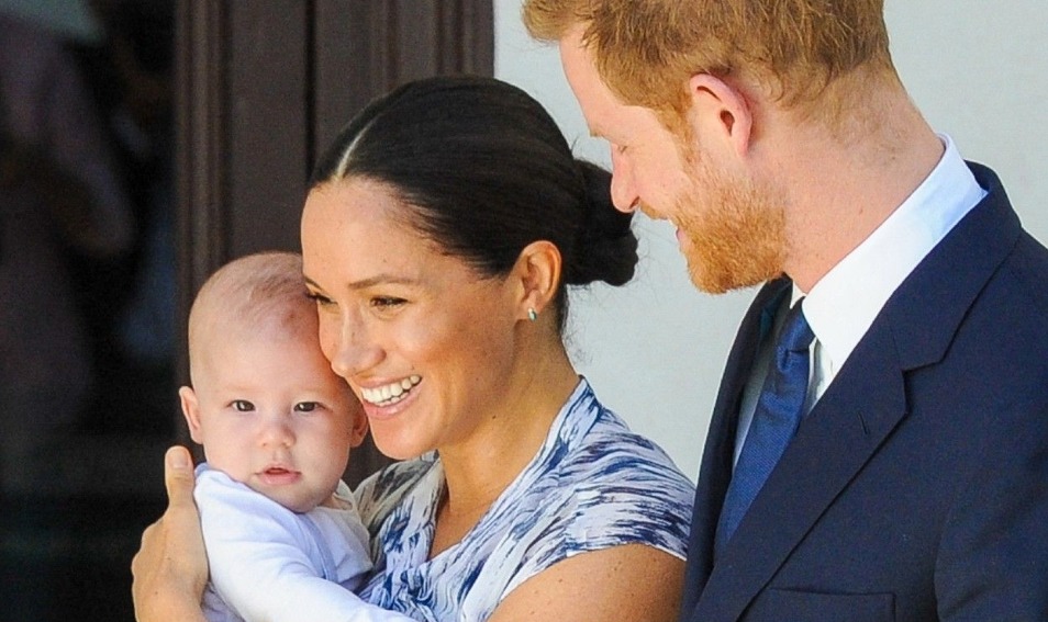 Meghan Markle et Harry avec leur bebe