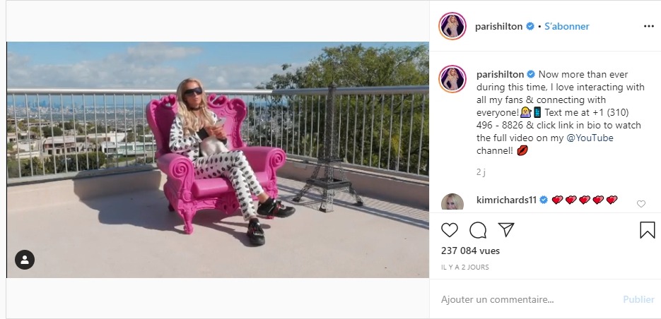 Paris Hilton de retour
