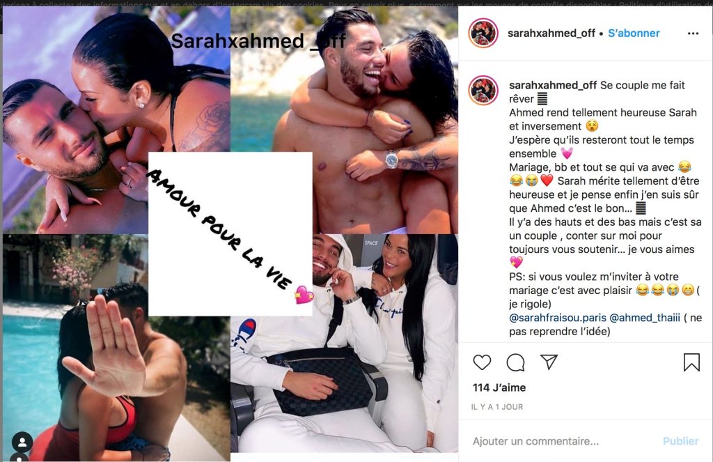 Sarah Fraisou et Ahmed