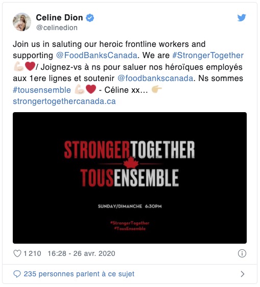 Céline Dion Twitter