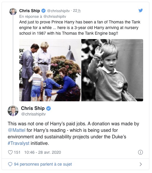 Chris Ship s'exprime à propos du prince Harry