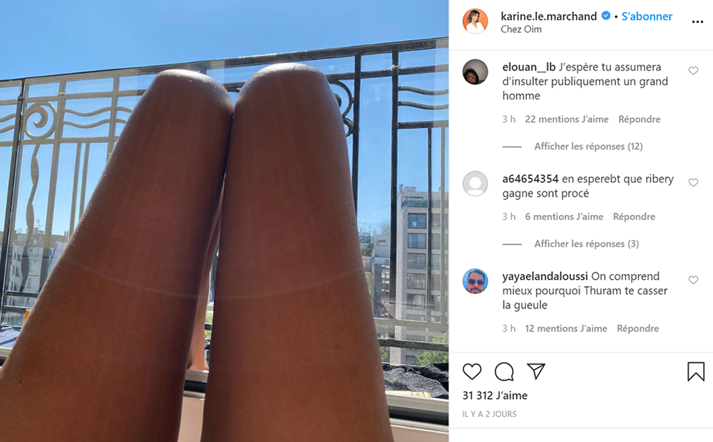 Karine Le Marchand se fait tacler sur Instagram !