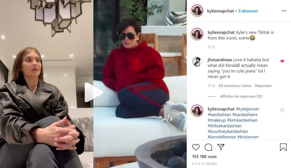 Kylie Jenner se moque de Kendall et de Kris Jenner