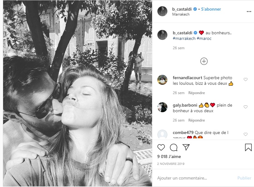 Benjamin Castaldi et sa femme