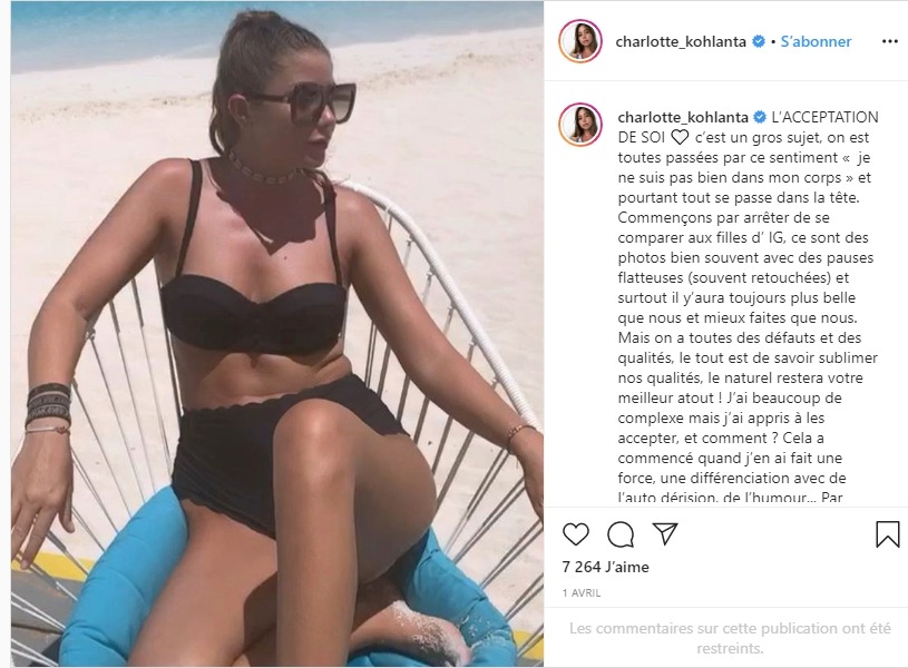 Charlotte sur instagram