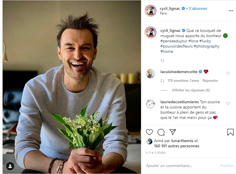 Cyril Lignac sur instagram