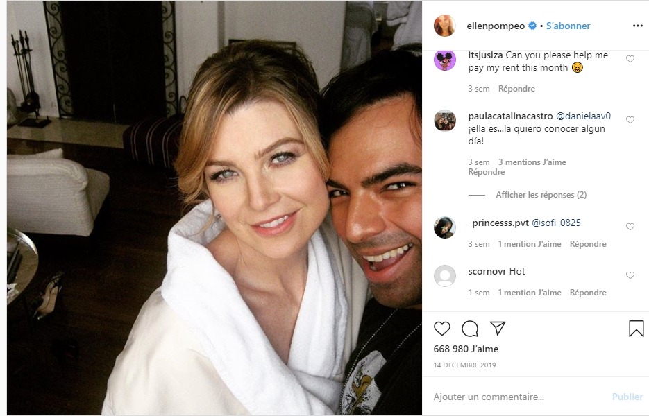 Ellen Pompeo sur instagram