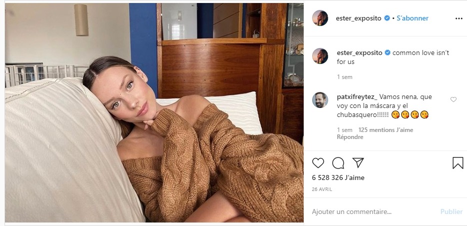 Ester Expósito sur instagram