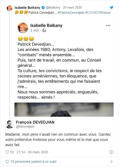 Isabelle Balkany clashée par le fils de Devedjian