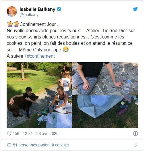 Isabelle Balkany sur Twitter