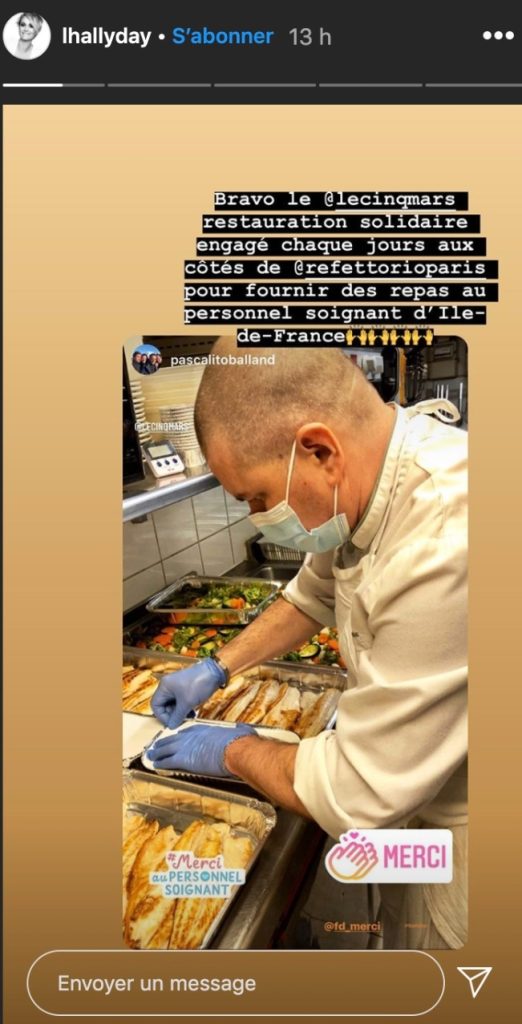 Laeticia Hallyday en story instagram