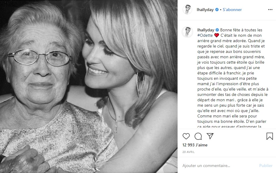 Laeticia Hallyday et son arrière grand mère
