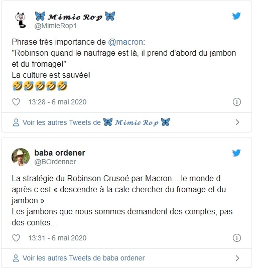 Macron sur Twitter