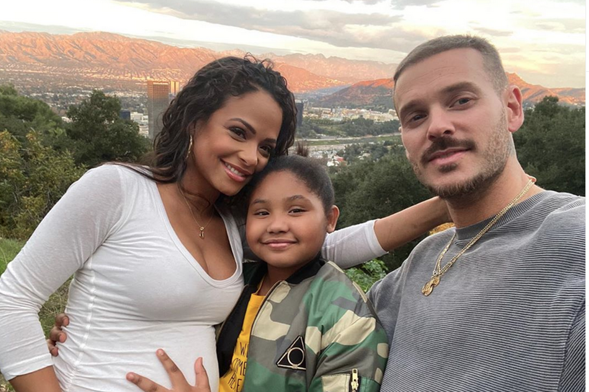 Matt Pokora et sa famille