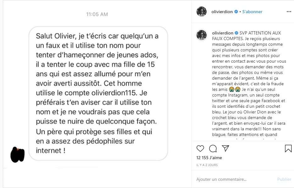Olivier Dion en colère
