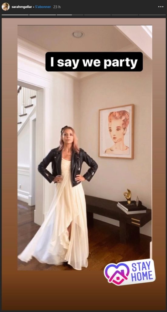Sarah Michelle Gellar en story instagram