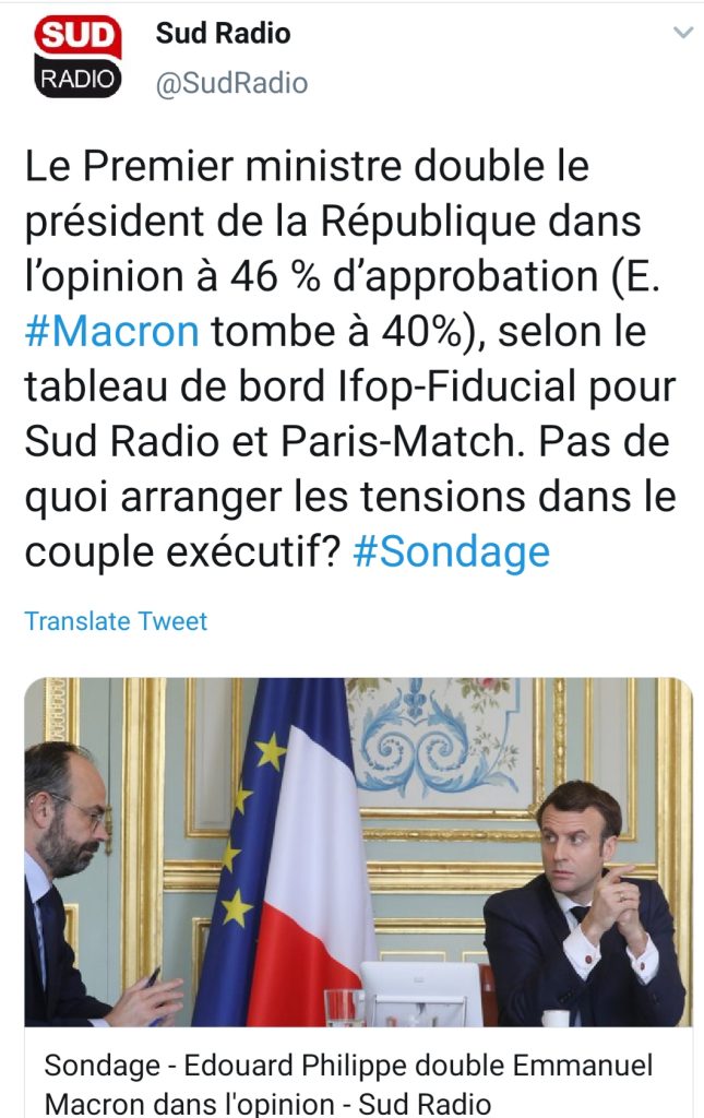 Sondage Macron-Philippe