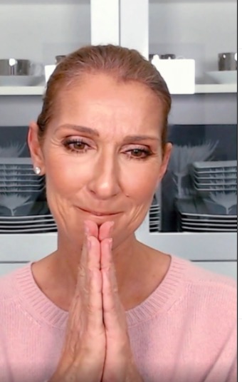 celine dion emue