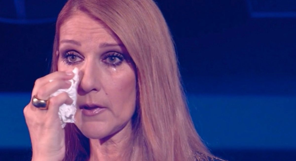 Céline Dion en larmes