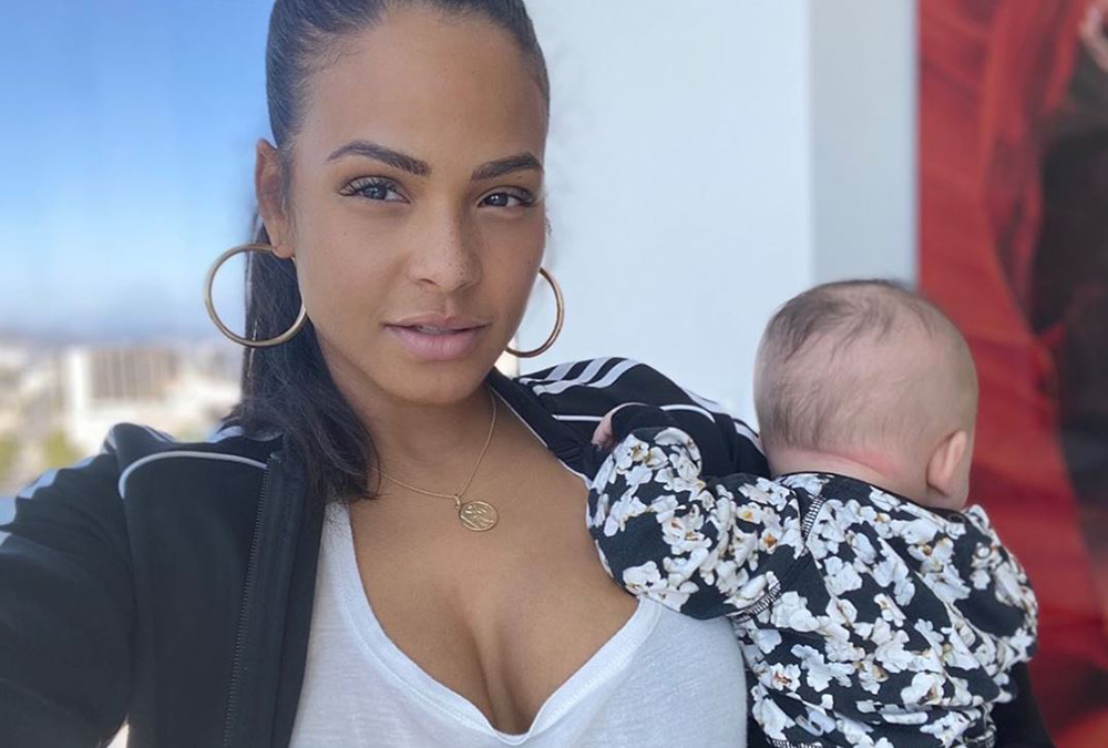 Christina Milian et son fils Isaiah qu'elle a eu avec M Pokora