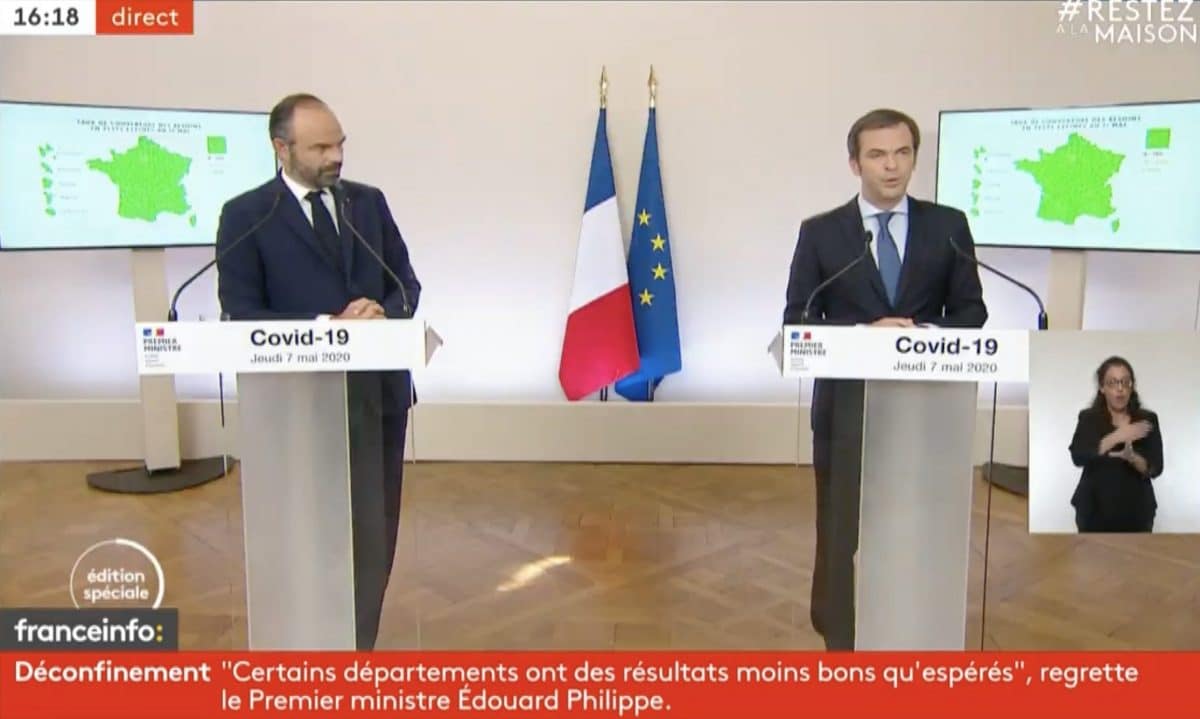 Edouard Philippe et Olivier Véran dévoilent la carte des départements !
