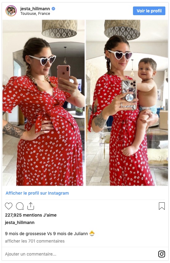 Jesta enceinte, se dévoile 9 mois après !