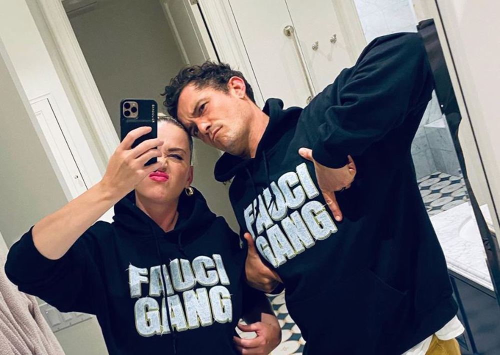 Katy Perry et Orlando Bloom font attention pendant le coronavirus