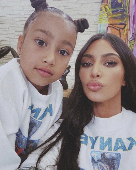 Kim Kardashian et sa fille