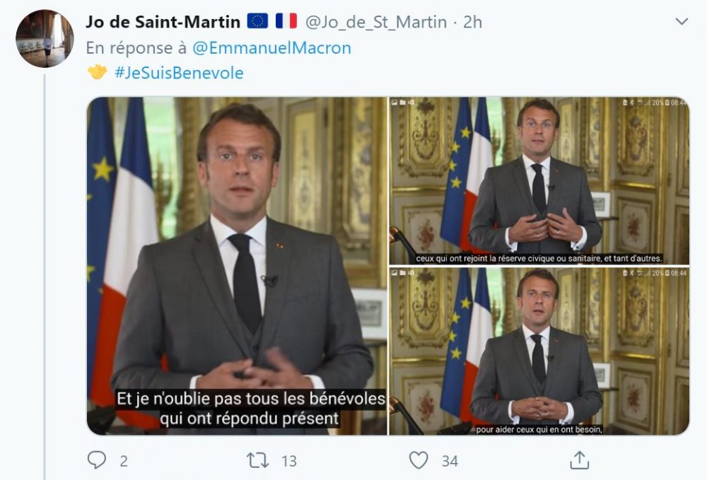 Une abonnée remercie Emmanuel Macron pour son message du 1er mai