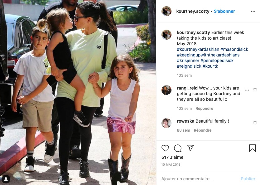 les nfants de kourtney kardashian