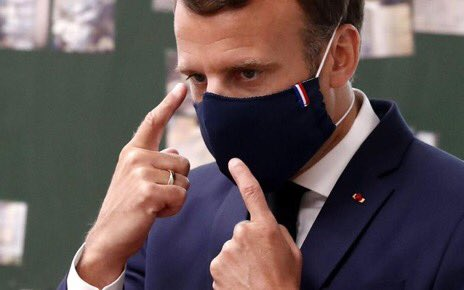 masque emmanuel macron