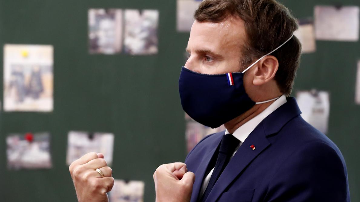 masque macron