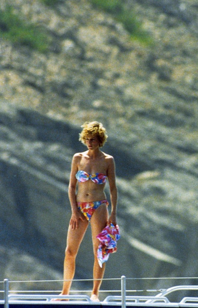 Princesse Diana en maillot de bain