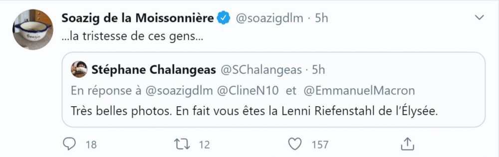 Soizig de la Moissonière est comparée à une collabo Nazie