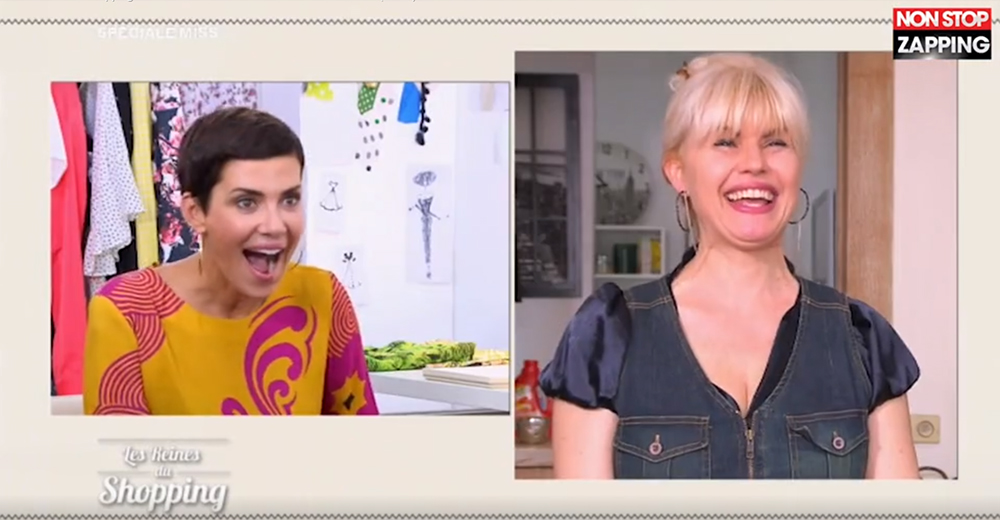 Cristina Cordula a un fou rire devant la tenue d'une ancienne miss