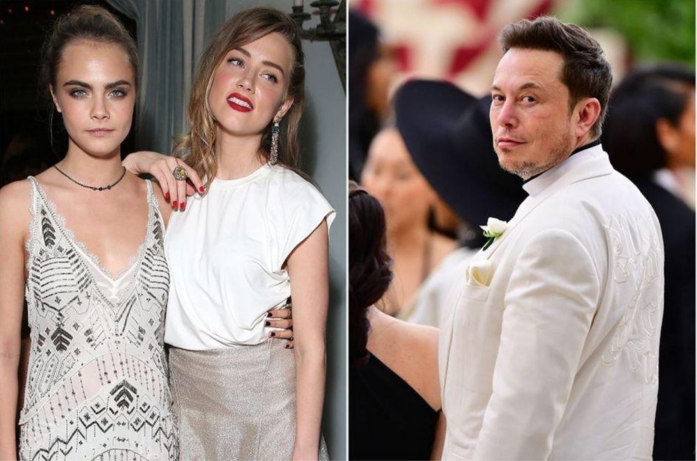 Rumeurs sur un ménage à trois d'Elon Musk, Amber Heard et Cara Delevingne