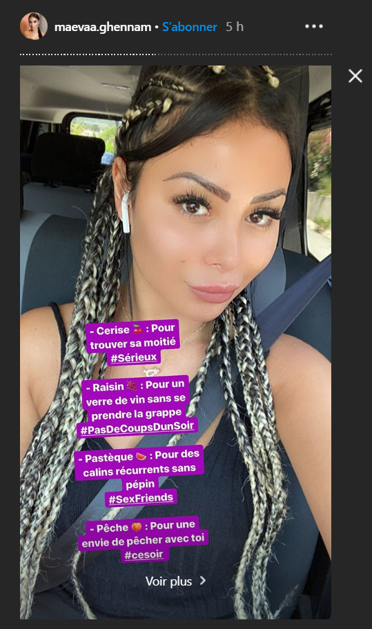 Maeva Ghennam présente l'application de rencontre Fruitz