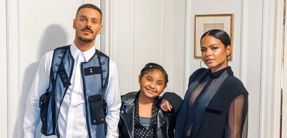 Matt Pokora, Christina Milian et Violet forment une vraie famille