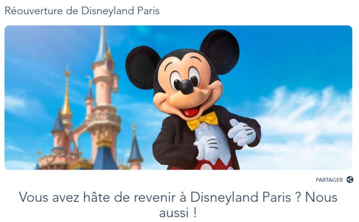 Réouverture de Disneyland Paris : quelle est la date ?