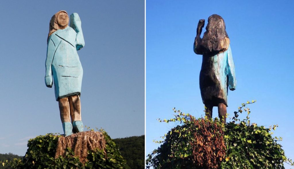 Melania Trump Statue