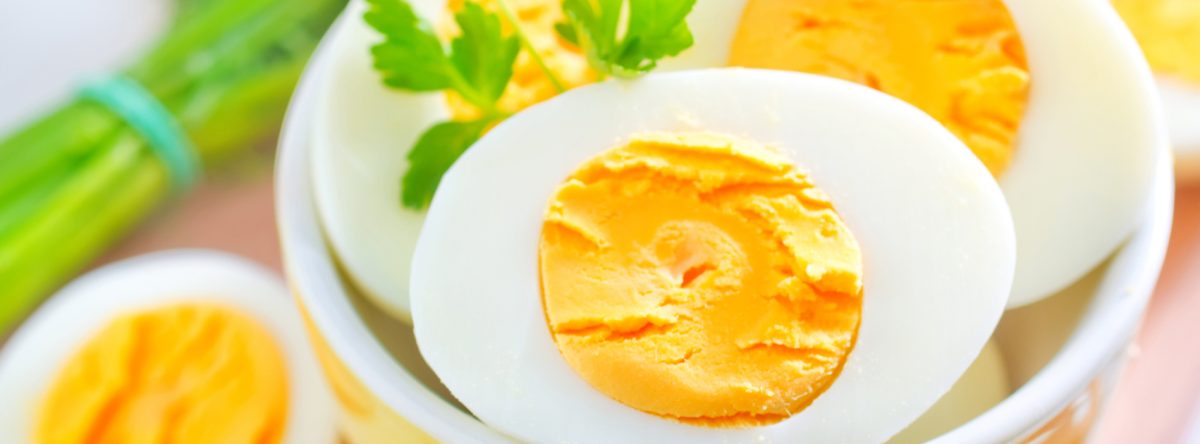 Oeufs durs coupés